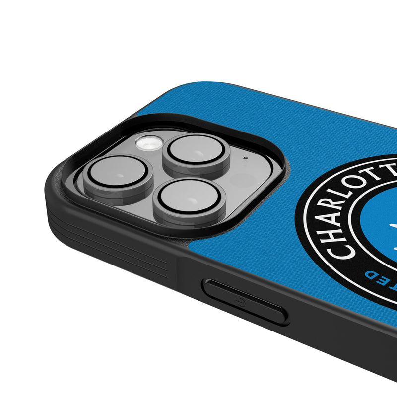 Charlotte FC Personalized Stripe iPhone Bump Phone Case for Apple iPhone Detail.Jpg