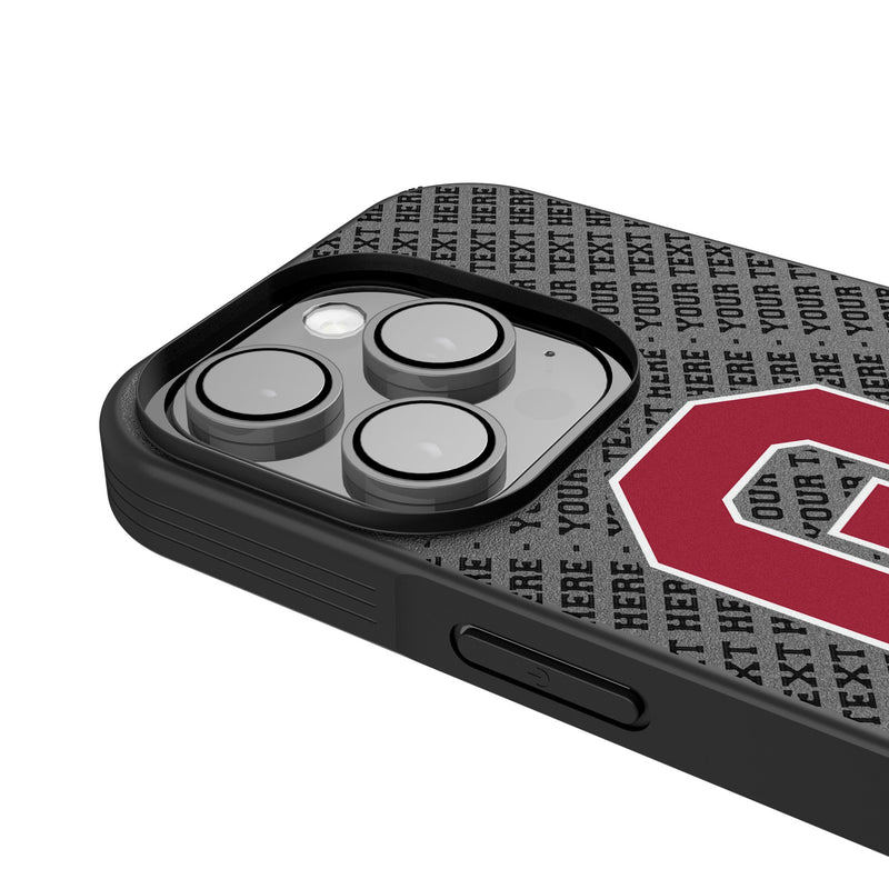 University of Oklahoma Sooners Personalized EndZone Plus iPhone Bump Phone Case for Apple iPhone Detail.Jpg
