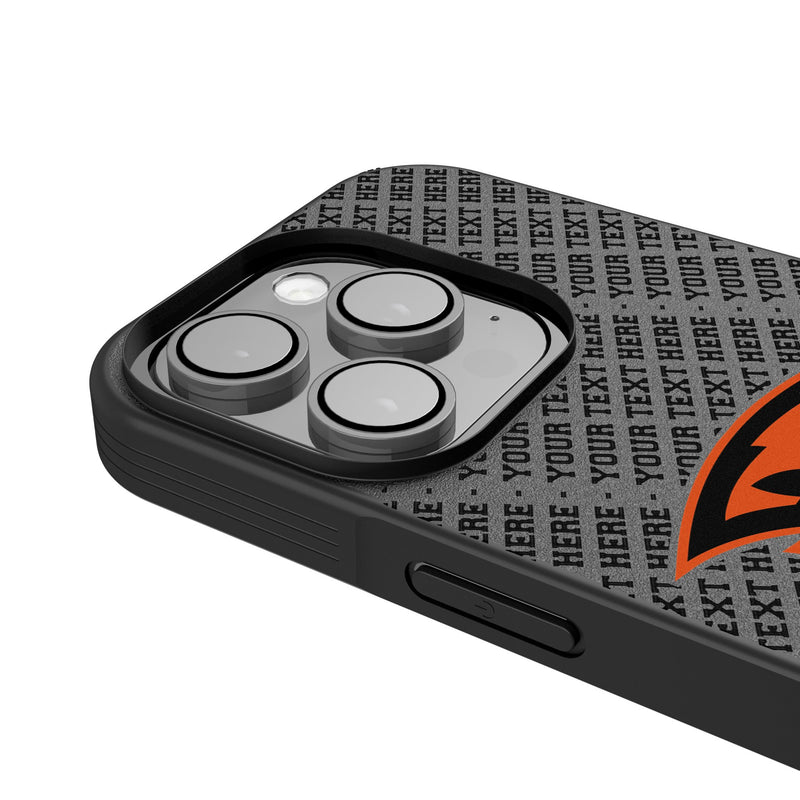 Oregon State University Beavers Personalized EndZone Plus iPhone Bump Phone Case for Apple iPhone Detail.Jpg
