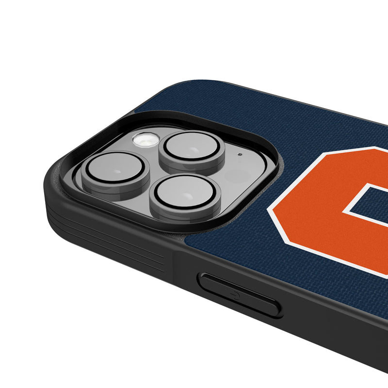 Syracuse University Orange Personalized Stripe iPhone Bump Phone Case for Apple iPhone Detail.Jpg
