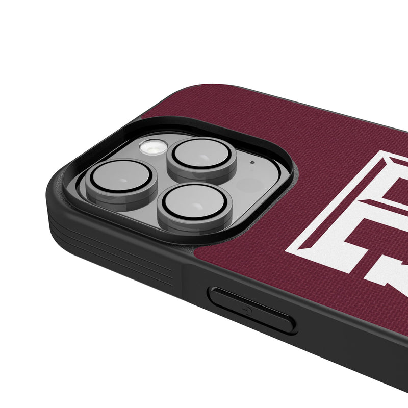 Texas A&M University Aggies Personalized Stripe iPhone Bump Phone Case for Apple iPhone Detail.Jpg