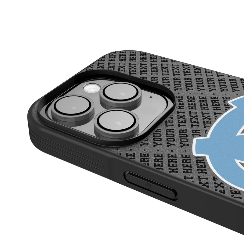 University of North Carolina Tar Heels Personalized EndZone Plus iPhone Bump Phone Case for Apple iPhone Detail.Jpg
