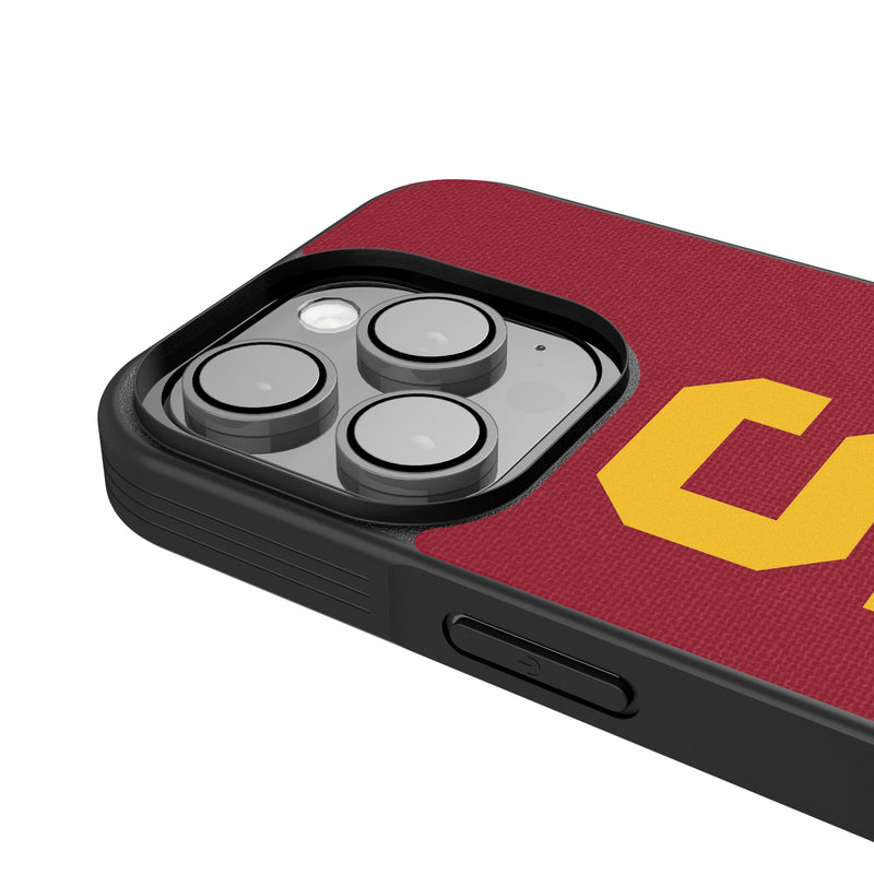 University of Southern California Trojans Personalized Stripe iPhone Bump Phone Case for Apple iPhone Detail.Jpg