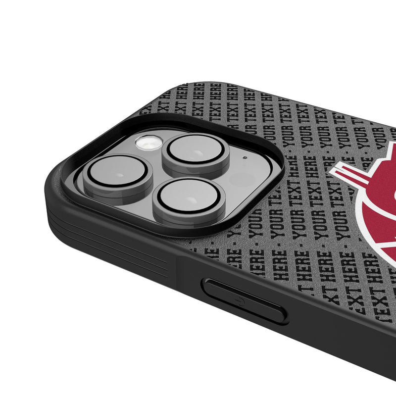Washington State University Cougars Personalized EndZone Plus iPhone Bump Phone Case for Apple iPhone Detail.Jpg