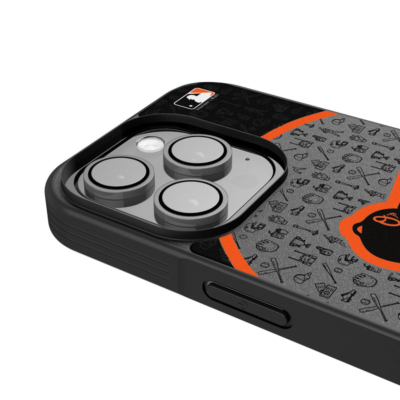 Baltimore Orioles Personalized Circle iPhone Bump Phone Case for Apple iPhone Detail.Jpg