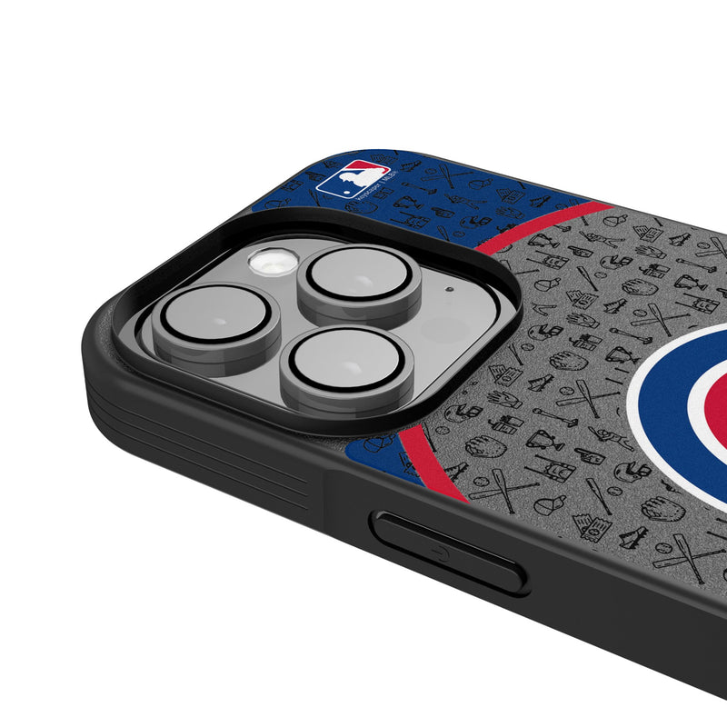 Chicago Cubs Personalized Circle iPhone Bump Phone Case for Apple iPhone Detail.Jpg