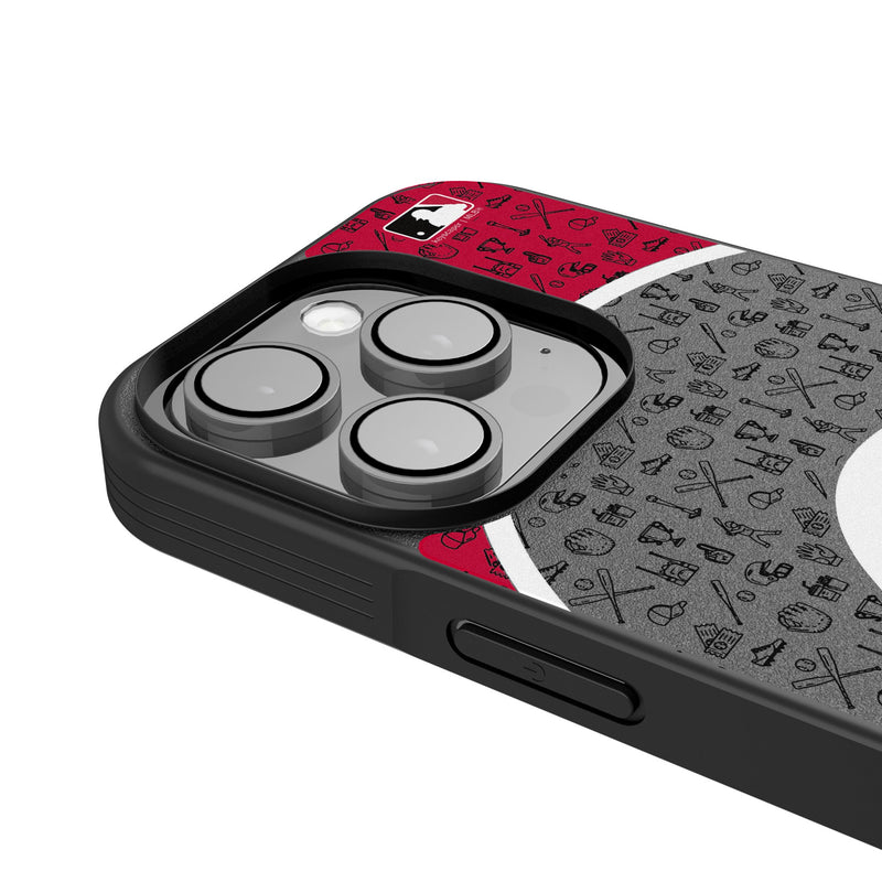 Cincinnati Reds Personalized Circle iPhone Bump Phone Case for Apple iPhone Detail.Jpg