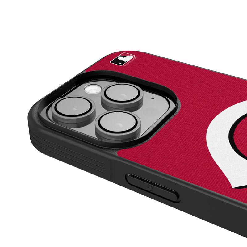 Cincinnati Reds Personalized Stripe iPhone Bump Phone Case for Apple iPhone Detail.Jpg