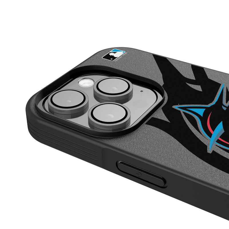 Miami Marlins Personalized Tilt iPhone Bump Phone Case for Apple iPhone Detail.Jpg