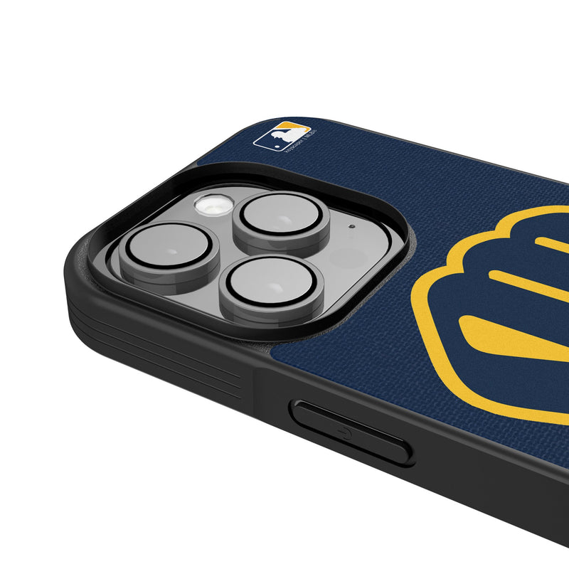 Milwaukee Brewers Personalized Stripe iPhone Bump Phone Case for Apple iPhone Detail.Jpg