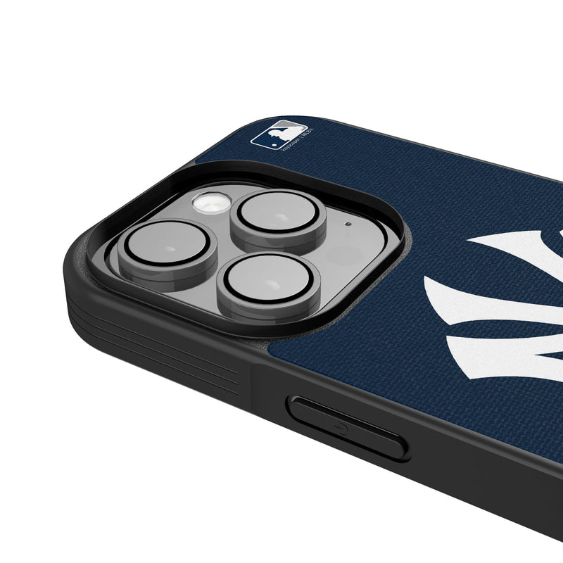New York Yankees Personalized Stripe iPhone Bump Phone Case for Apple iPhone Detail.Jpg