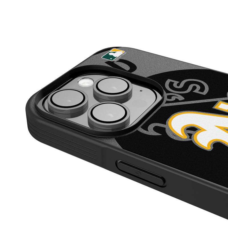 Oakland Athletics Personalized Tilt iPhone Bump Phone Case for Apple iPhone Detail.Jpg