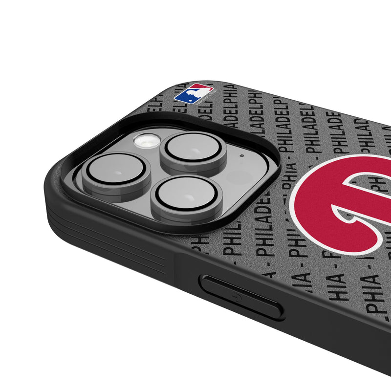 Philadelphia Phillies Personalized Tilt iPhone Bump Phone Case for Apple iPhone Detail.Jpg