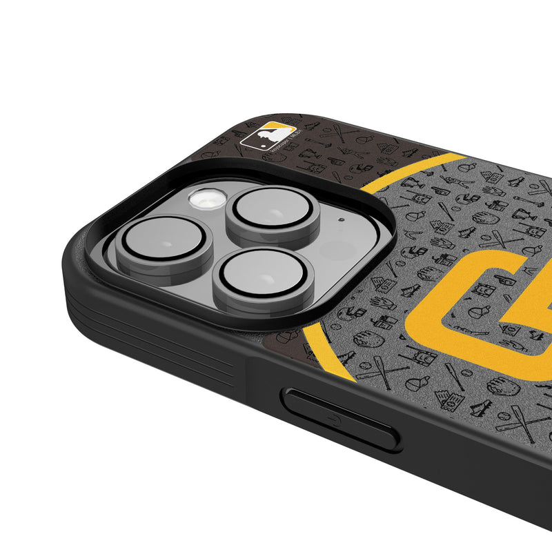 San Diego Padres Personalized Circle iPhone Bump Phone Case for Apple iPhone Detail.Jpg