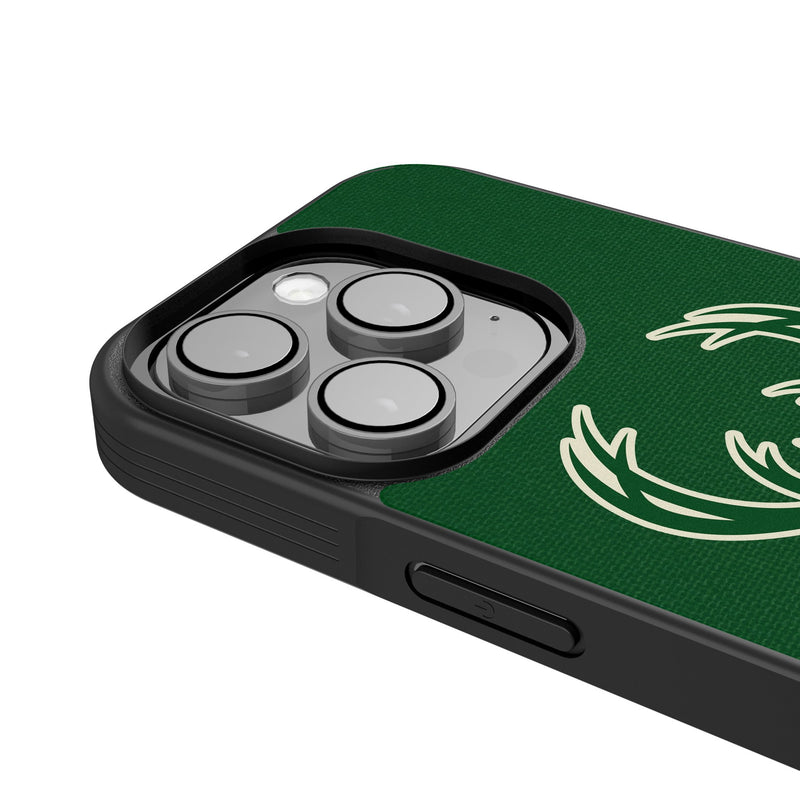 Milwaukee Bucks Personalized Stripe iPhone Bump Phone Case for Apple iPhone Detail.Jpg