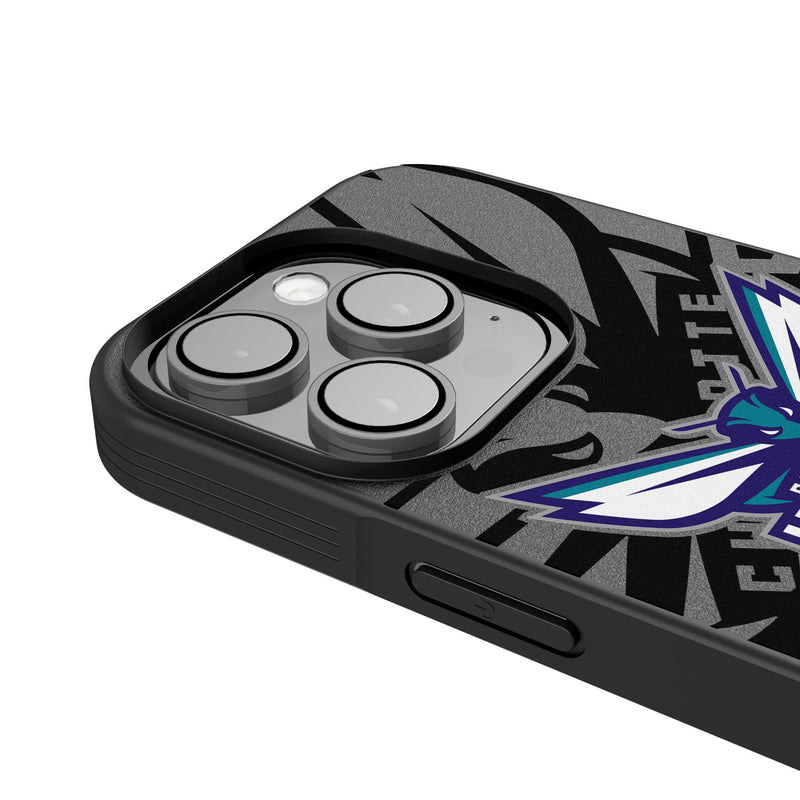 Charlotte Hornets Personalized Tilt iPhone Bump Phone Case for Apple iPhone Detail.Jpg