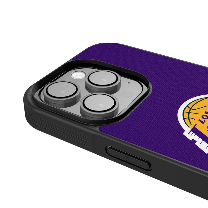 Los Angeles Lakers Personalized Stripe iPhone Bump Phone Case for Apple iPhone Detail.Jpg
