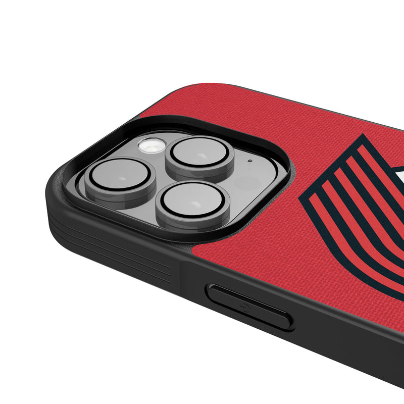 Portland Trail Blazers Personalized Stripe iPhone Bump Phone Case for Apple iPhone Detail.Jpg