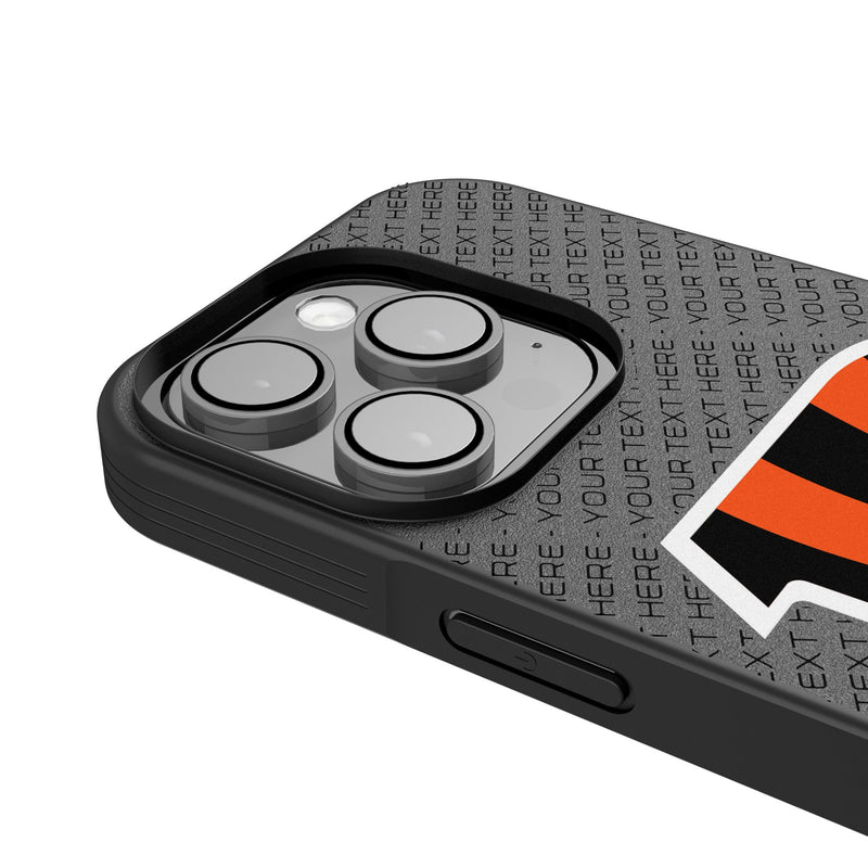 Cincinnati Bengals Personalized EndZone Plus iPhone Bump Phone Case for Apple iPhone Detail.Jpg