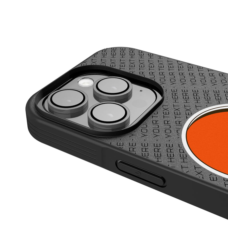 Cleveland Browns Personalized EndZone Plus iPhone Bump Phone Case for Apple iPhone Detail.Jpg