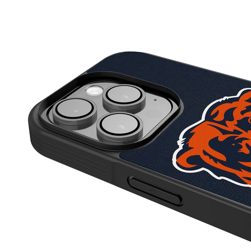 Chicago Bears Personalized Stripe iPhone Bump Phone Case for Apple iPhone Detail.Jpg