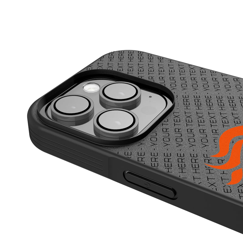 Denver Broncos Personalized EndZone Plus iPhone Bump Phone Case for Apple iPhone Detail.Jpg
