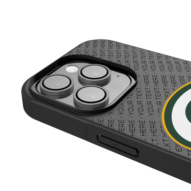 Green Bay Packers Personalized EndZone Plus iPhone Bump Phone Case for Apple iPhone Detail.Jpg