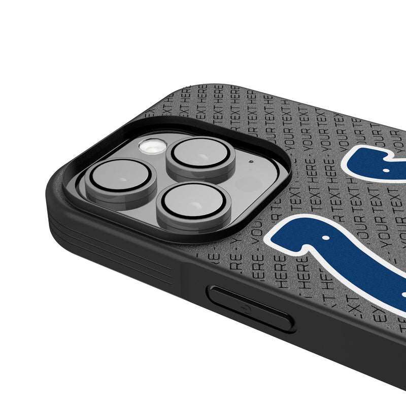 Indianapolis Colts Personalized EndZone Plus iPhone Bump Phone Case for Apple iPhone Detail.Jpg