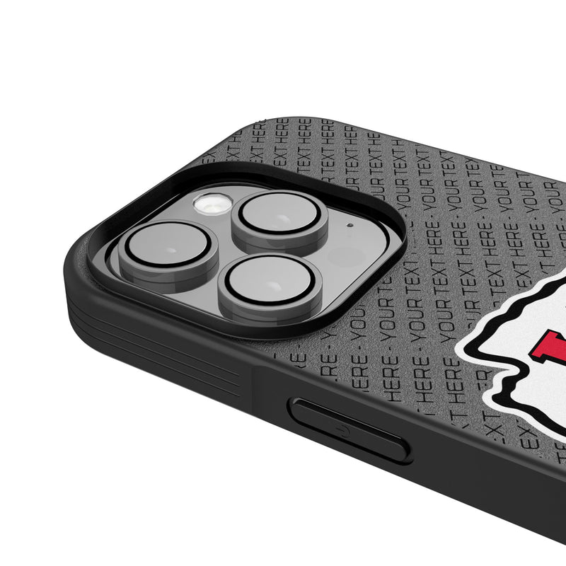 Kansas City Chiefs Personalized EndZone Plus iPhone Bump Phone Case for Apple iPhone Detail.Jpg