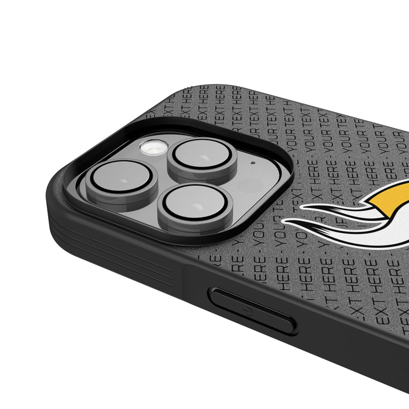 Minnesota Vikings Personalized EndZone Plus iPhone Bump Phone Case for Apple iPhone Detail.Jpg