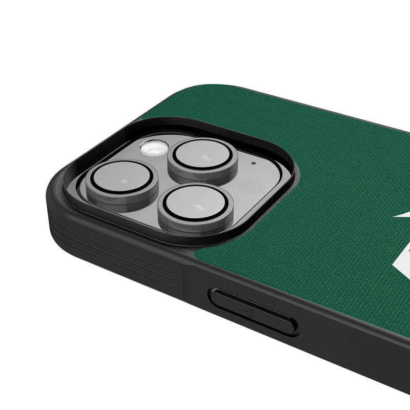 New York Jets Personalized Stripe iPhone Bump Phone Case for Apple iPhone Detail.Jpg