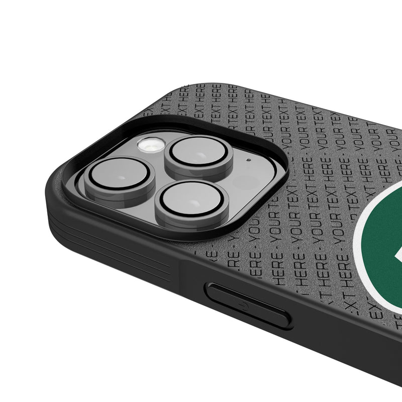 New York Jets Personalized EndZone Plus iPhone Bump Phone Case for Apple iPhone Detail.Jpg