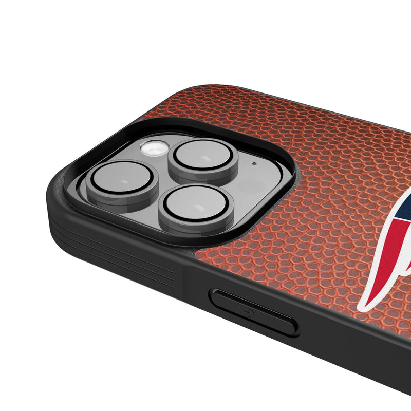 New England Patriots Personalized Football iPhone Bump Phone Case for Apple iPhone Detail.Jpg