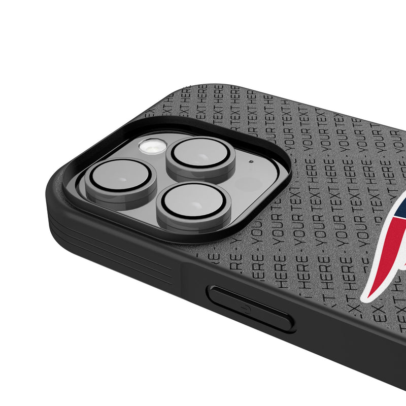 New England Patriots Personalized EndZone Plus iPhone Bump Phone Case for Apple iPhone Detail.Jpg