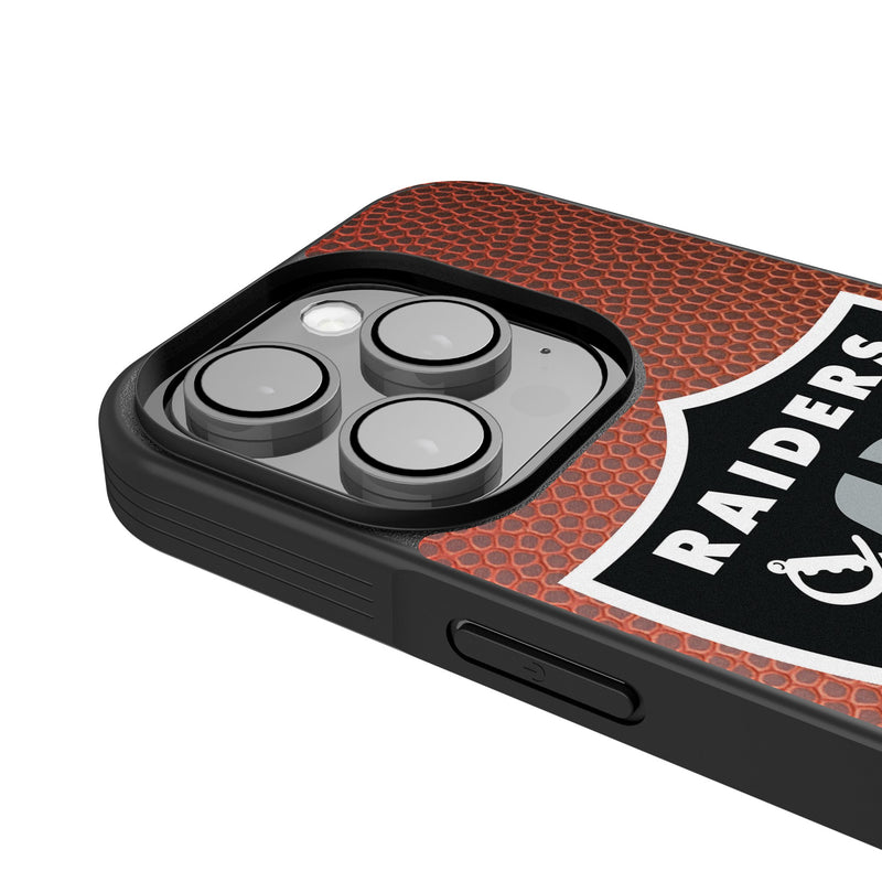 Las Vegas Raiders Personalized Football iPhone Bump Phone Case for Apple iPhone Detail.Jpg