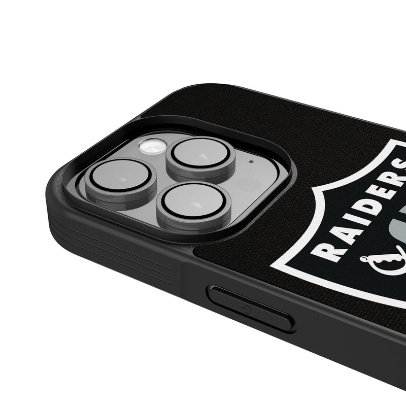 Las Vegas Raiders Personalized Stripe iPhone Bump Phone Case for Apple iPhone Detail.Jpg