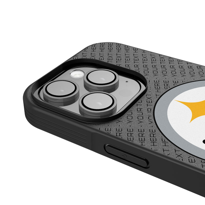 Pittsburgh Steelers Personalized EndZone Plus iPhone Bump Phone Case for Apple iPhone Detail.Jpg