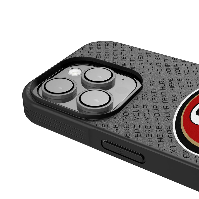 San Francisco 49ers Personalized EndZone Plus iPhone Bump Phone Case for Apple iPhone Detail.Jpg