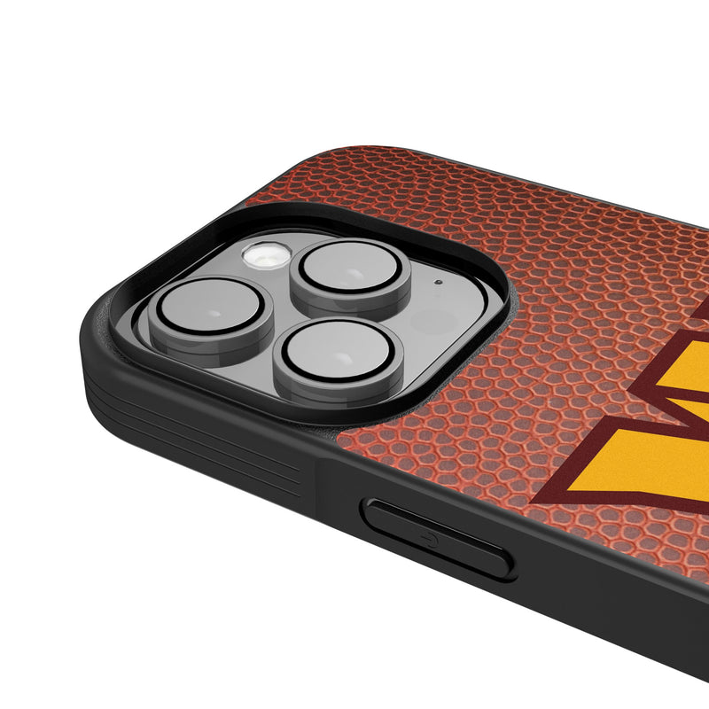 Washington Commanders Personalized Football iPhone Bump Phone Case for Apple iPhone Detail.Jpg