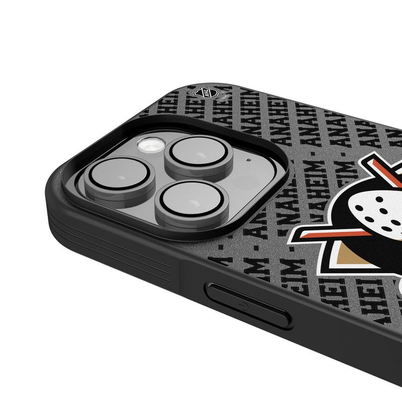 Anaheim Ducks Personalized EndZone Plus iPhone Bump Phone Case for Apple iPhone Detail.Jpg
