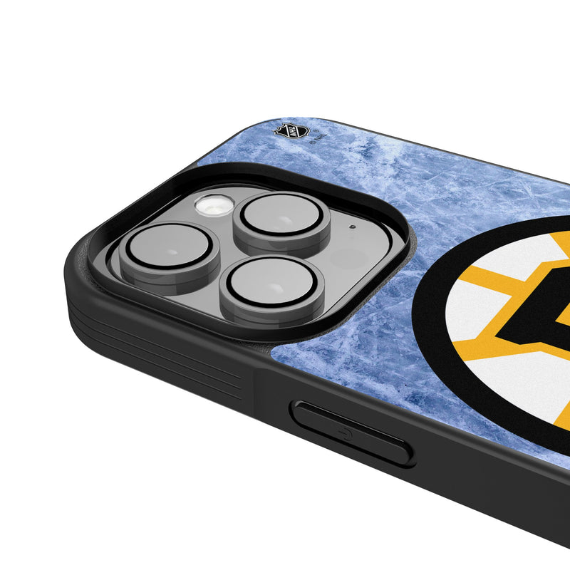 Boston Bruins Ice Wordmark iPhone Bump Phone Case for Apple iPhone Detail.Jpg