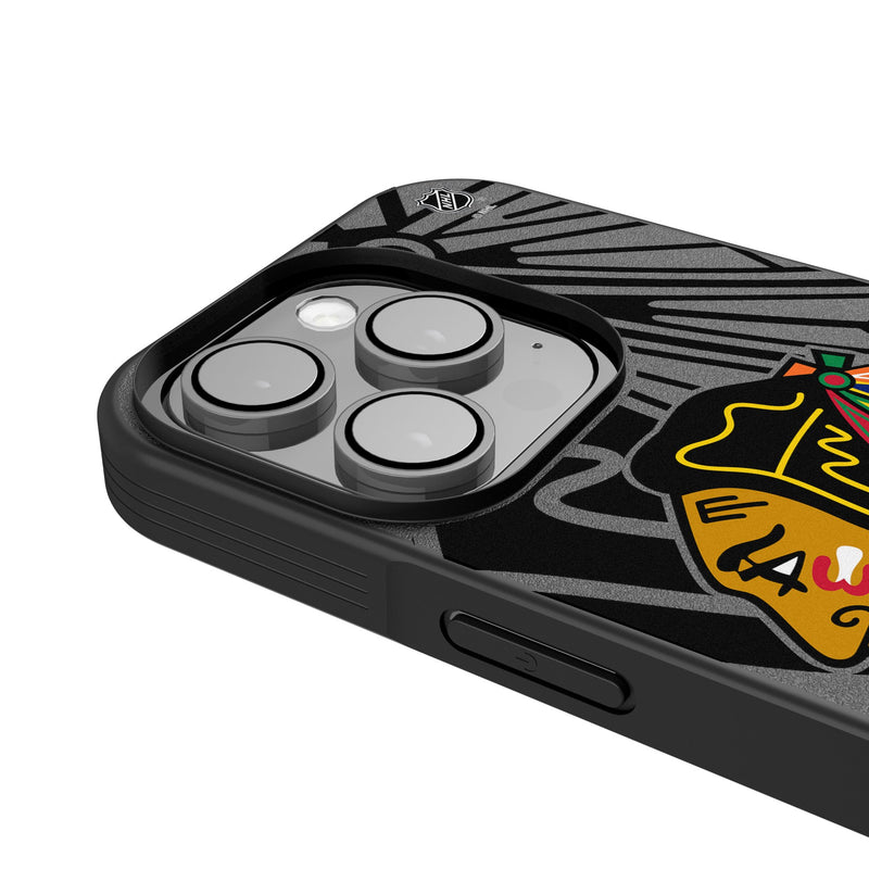 Chicago Blackhawks Personalized Tilt iPhone Bump Phone Case for Apple iPhone Detail.Jpg