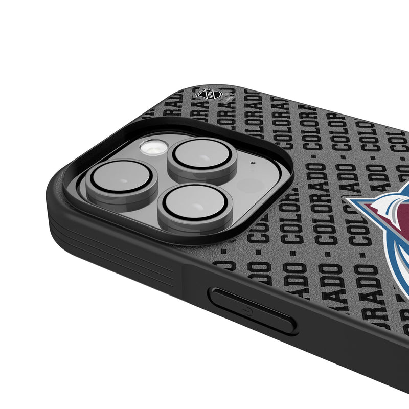 Colorado Avalanche Personalized EndZone Plus iPhone Bump Phone Case for Apple iPhone Detail.Jpg