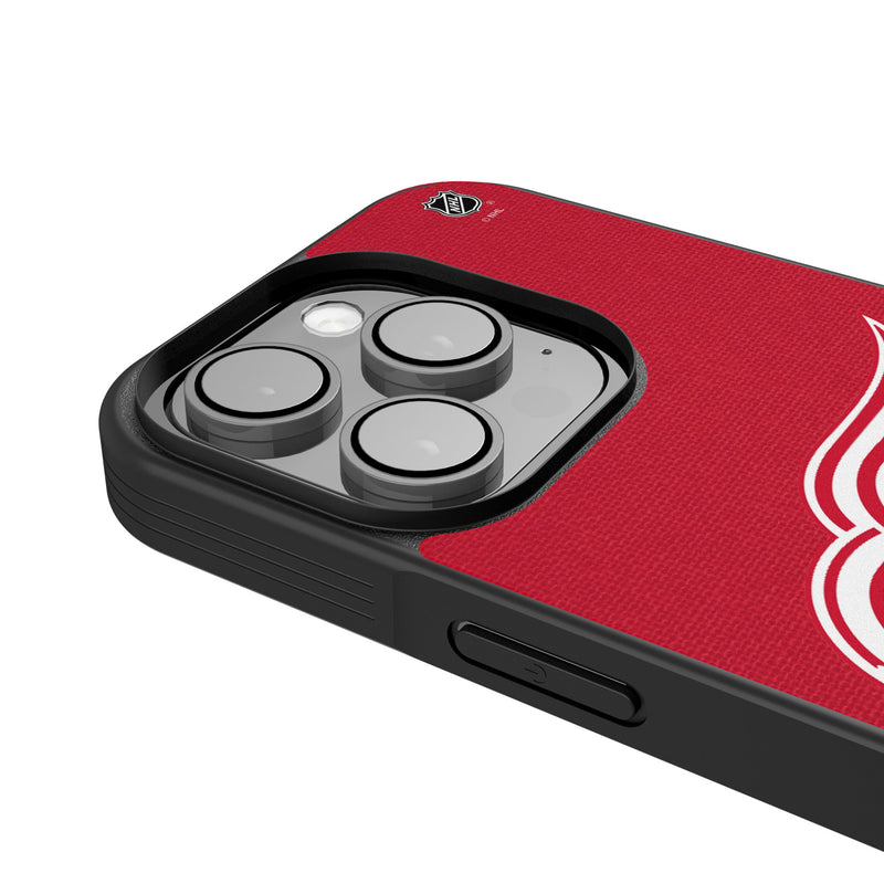 Detroit Red Wings Personalized Stripe iPhone Bump Phone Case for Apple iPhone Detail.Jpg