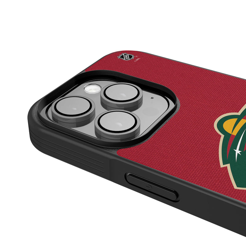 Minnesota Wild Personalized Stripe iPhone Bump Phone Case for Apple iPhone Detail.Jpg