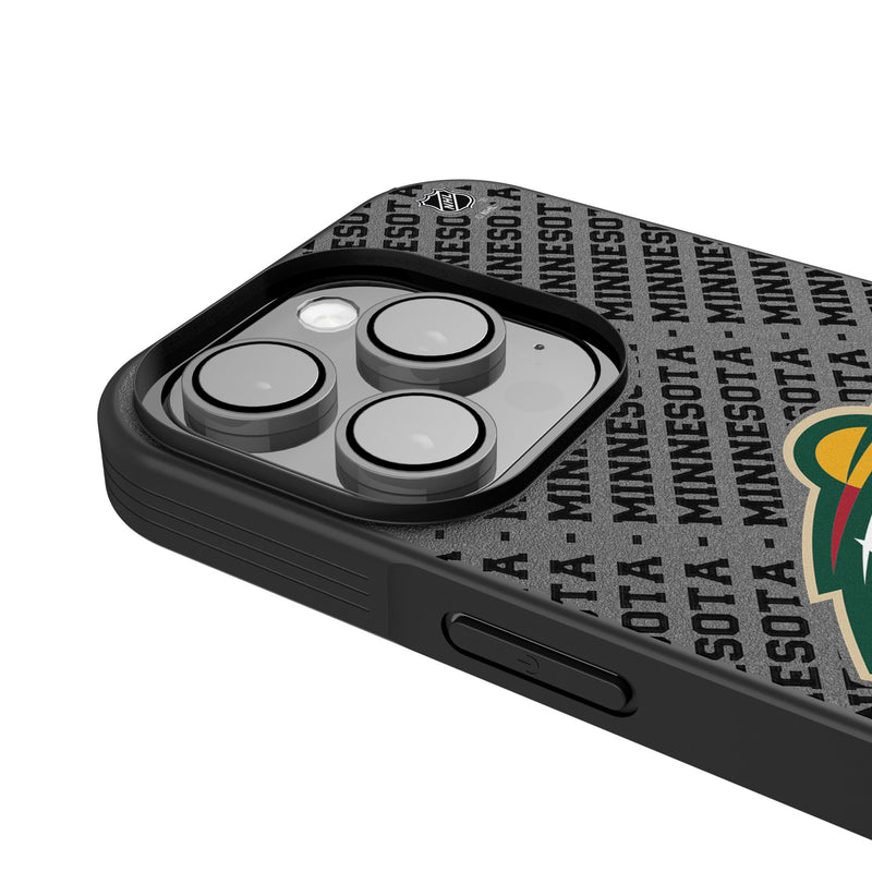 Minnesota Wild Personalized EndZone Plus iPhone Bump Phone Case for Apple iPhone Detail.Jpg