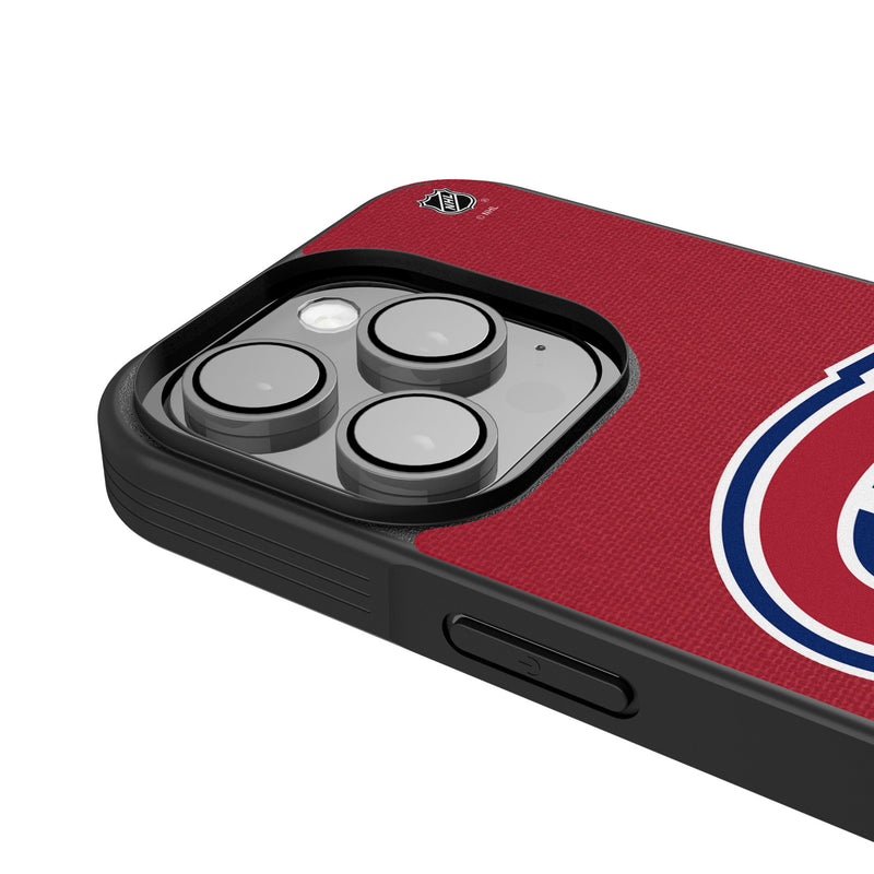 Montreal Canadiens Personalized Stripe iPhone Bump Phone Case for Apple iPhone Detail.Jpg