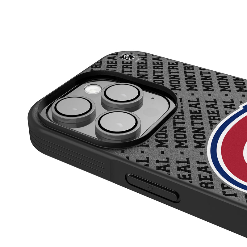 Montreal Canadiens Personalized EndZone Plus iPhone Bump Phone Case for Apple iPhone Detail.Jpg