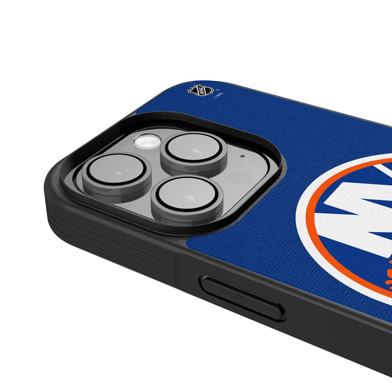 New York Islanders Personalized Stripe iPhone Bump Phone Case for Apple iPhone Detail.Jpg