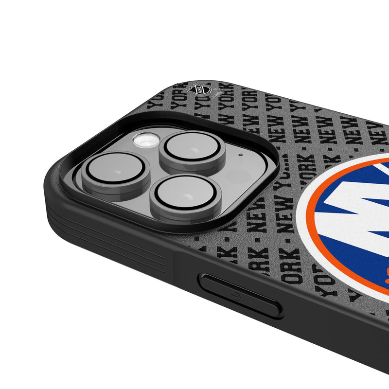 New York Islanders Personalized EndZone Plus iPhone Bump Phone Case for Apple iPhone Detail.Jpg